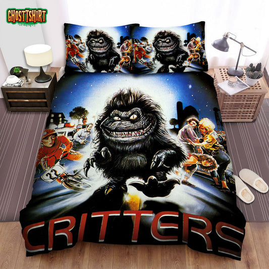 Critters Movie Poster 2 Bed Sheets Spread Comforter Duvet Cover Bedding Set