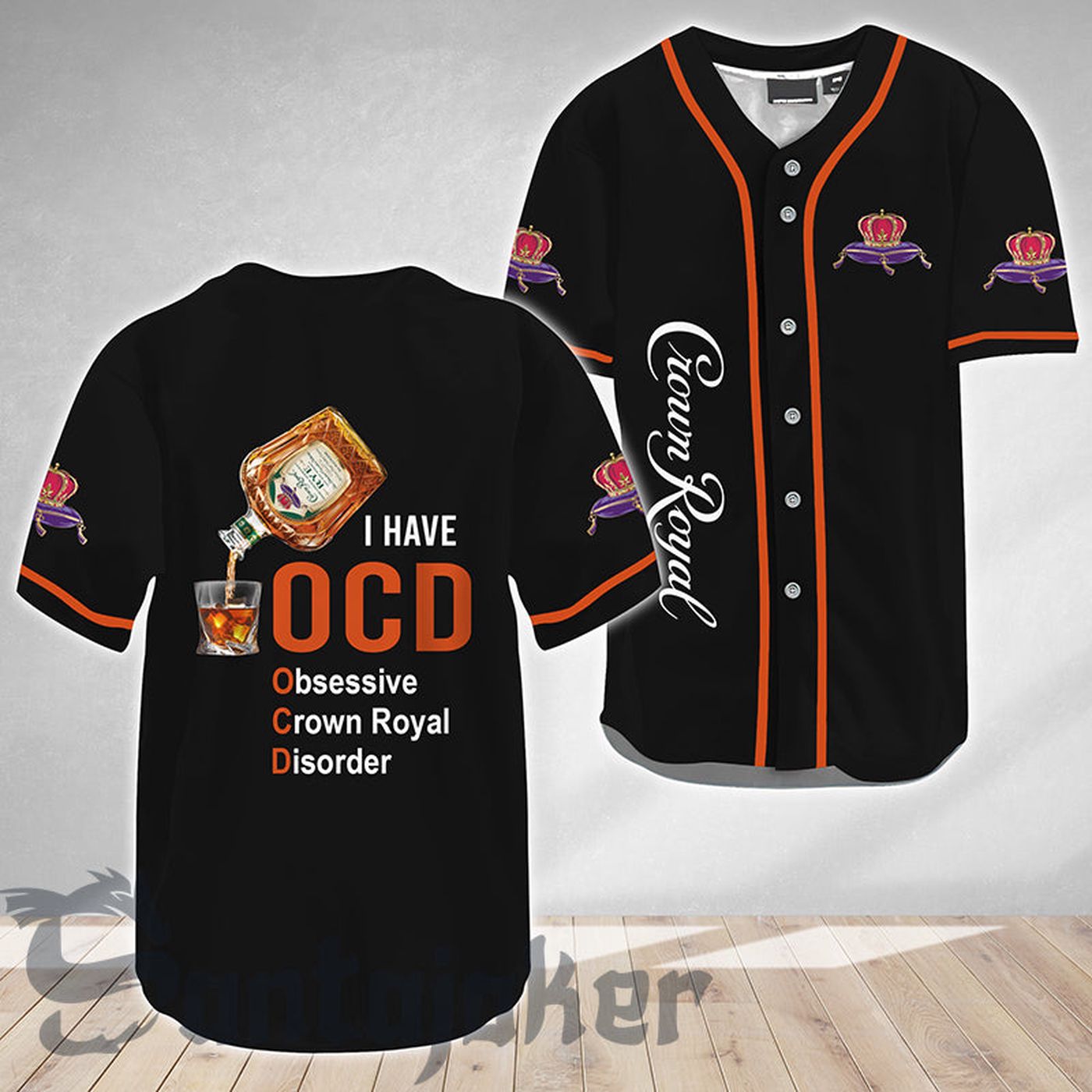 Crown Royal I Have Ocd Baseball Jersey - Gift for Men Women - Gift for Men Women - lylyprint.com
