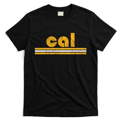 Cal Retro Three Stripe Vintage California Throwback T-Shirt
