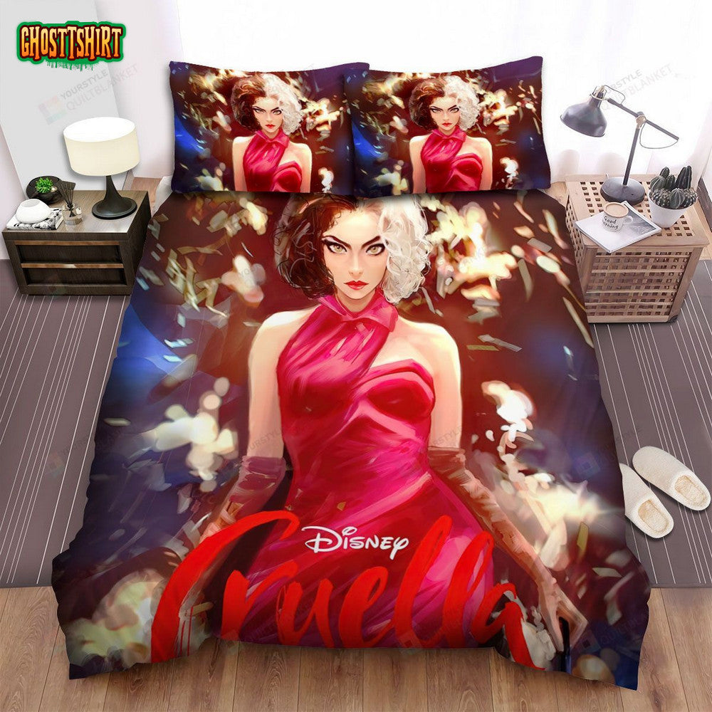 Cruella Movie Art 1 Bed Sheets Spread Comforter Duvet Cover Bedding Set