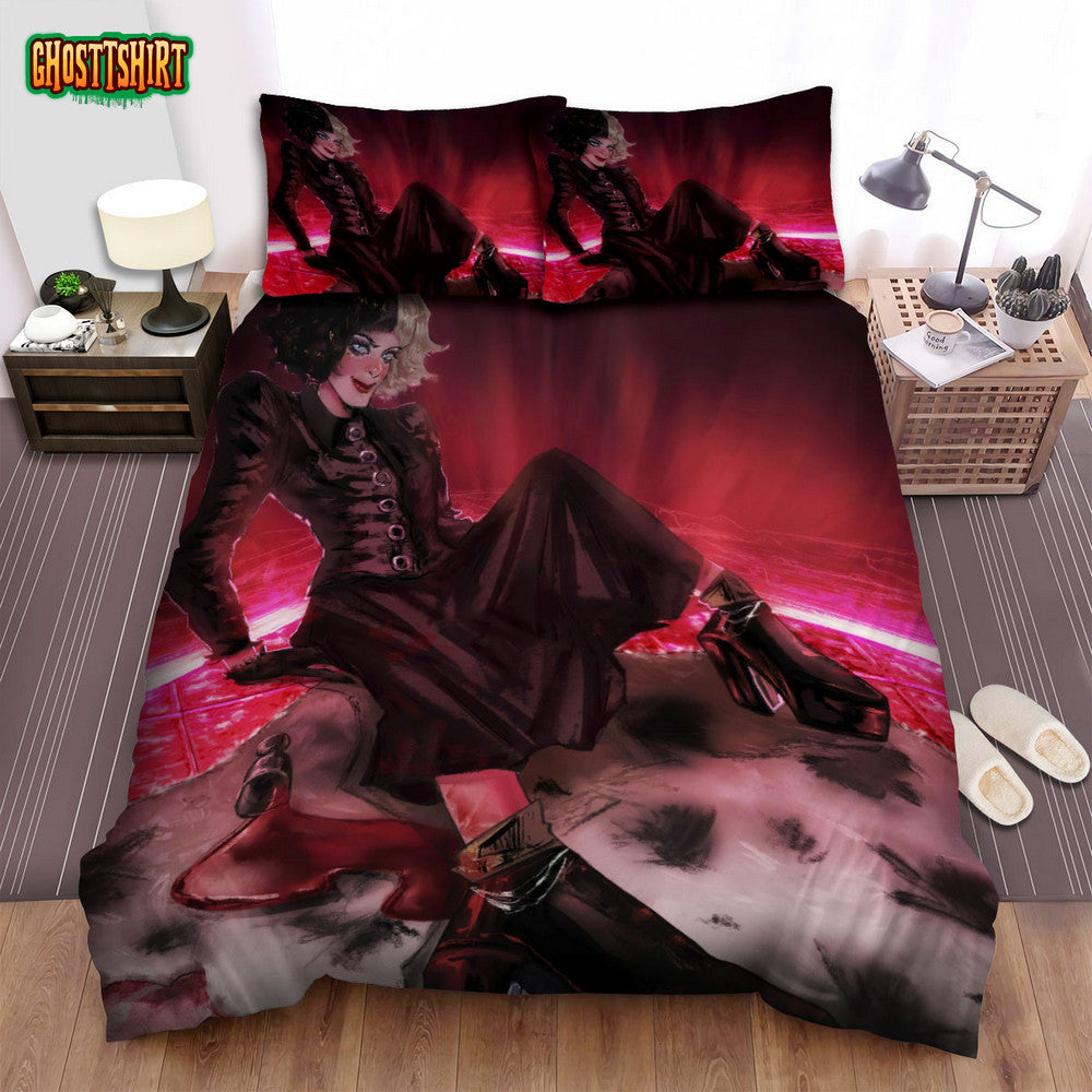 Cruella Movie Art 2 Bed Sheets Spread Comforter Duvet Cover Bedding Set