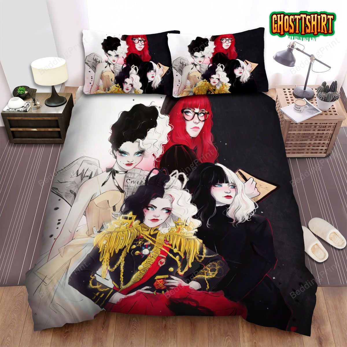 Cruella Movie Art 3 Bed Sheets Duvet Cover Bedding Set