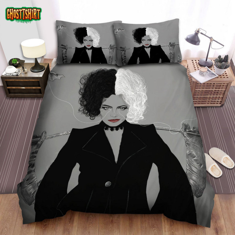Cruella Movie Art 5 Bed Sheets Spread Comforter Duvet Cover Bedding Set