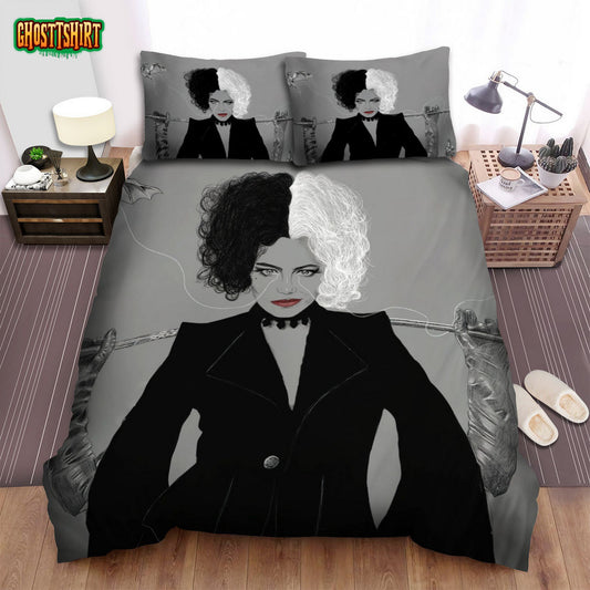 Cruella Movie Art 5 Bed Sheets Spread Comforter Duvet Cover Bedding Set