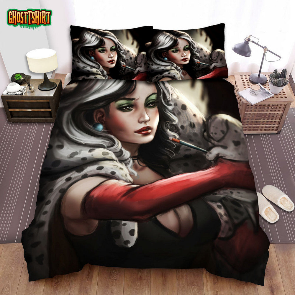 Cruella Movie Art 9 Bed Sheets Spread Comforter Duvet Cover Bedding Set