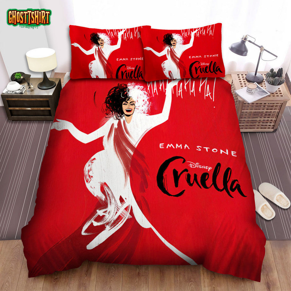 Cruella Movie Poster 8 Bed Sheets Spread Comforter Duvet Cover Bedding Set