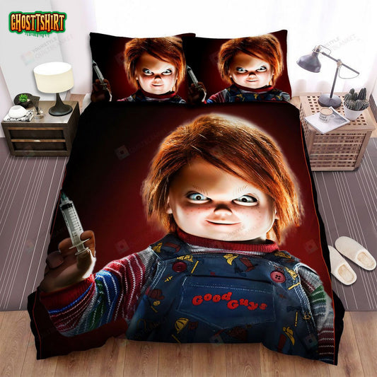 Cult Of Chucky Movie Poster 1 Bed Sheets Spread Comforter Duvet Cover Bedding Set