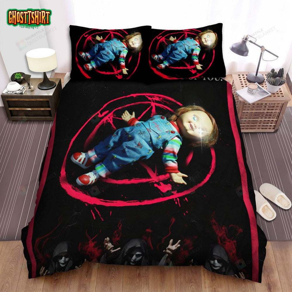 Cult Of Chucky Movie Poster 2 Bed Sheets Spread Comforter Duvet Cover Bedding Set