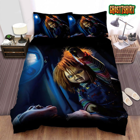 Cult Of Chucky Murder Ghost Doll Bed Sheets Duvet Cover Bedding Set
