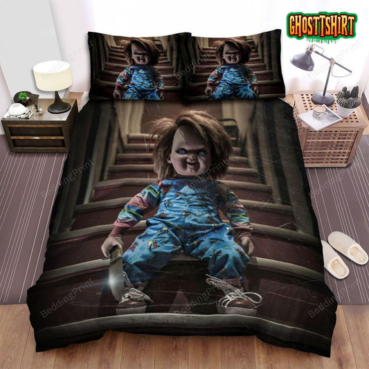 Curse Of Chucky Poster 2 Bed Sheets Duvet Cover Bedding Set