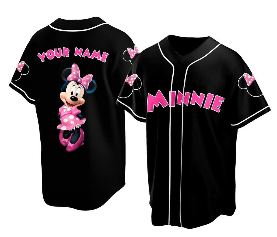 Get Your Custom Adult Baseball Jersey - Personalized Disney Outfit with Mickey and Minnie Designs - Bafud