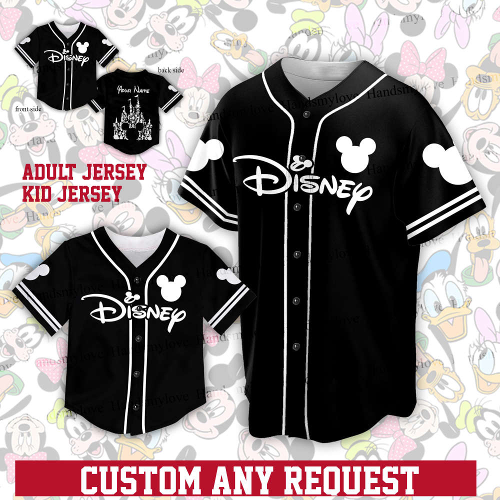 Custom Ddisneyland Baseball Jersey Ddisney Vacation Matching Shirt Personalized Ddisney Baseball Game Day Outfit For Baseball Fan Player - Aopprinter