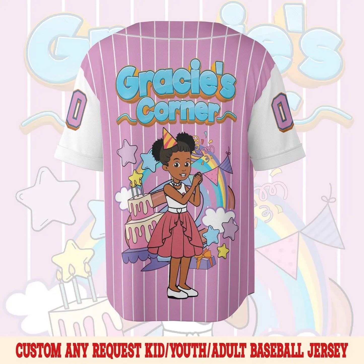 Custom Name And Number Gracie's Corner Baseball Jersey