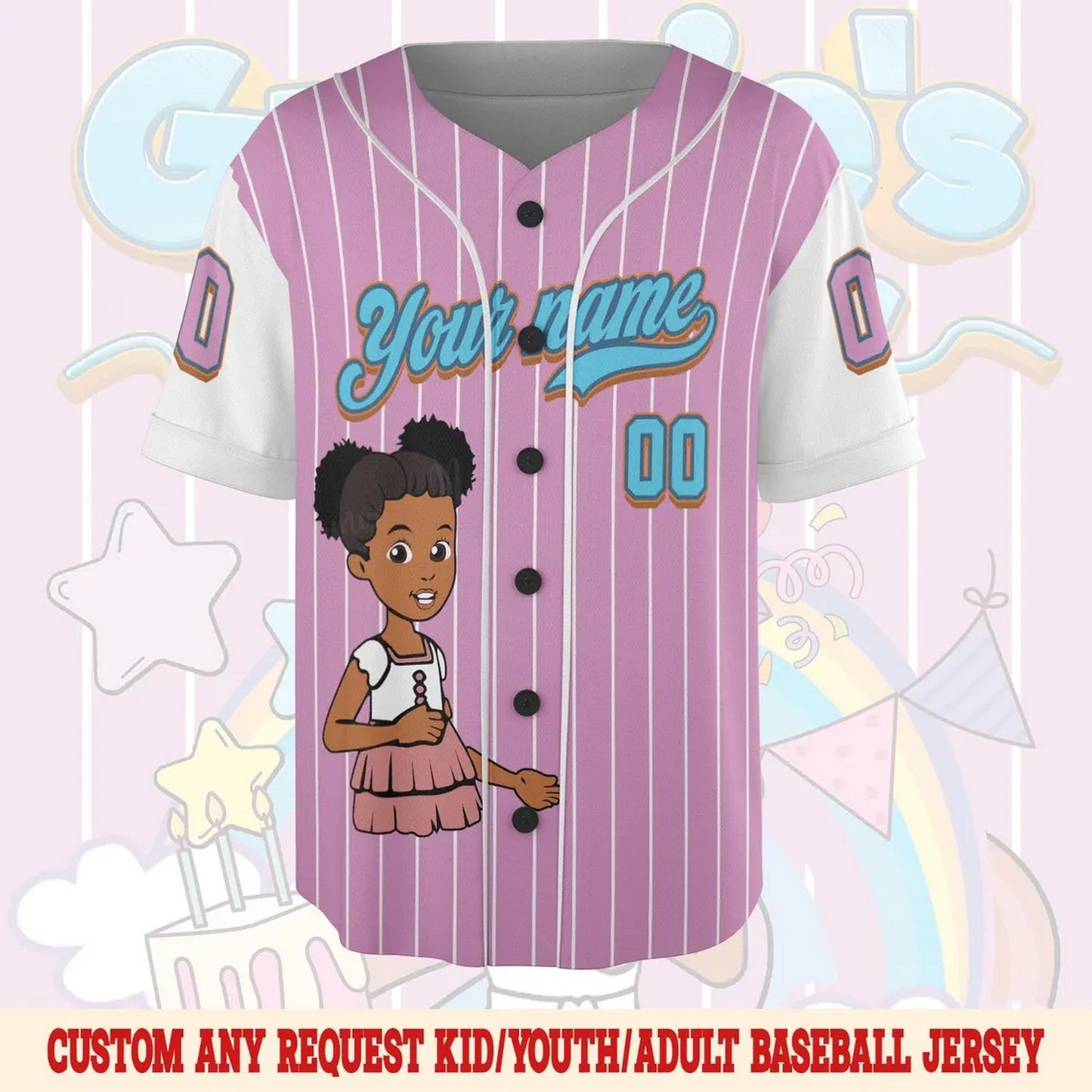 Custom Name And Number Gracie's Corner Baseball Jersey