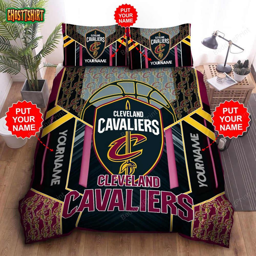 Custom Name Cleveland Cavaliers Bedding Set