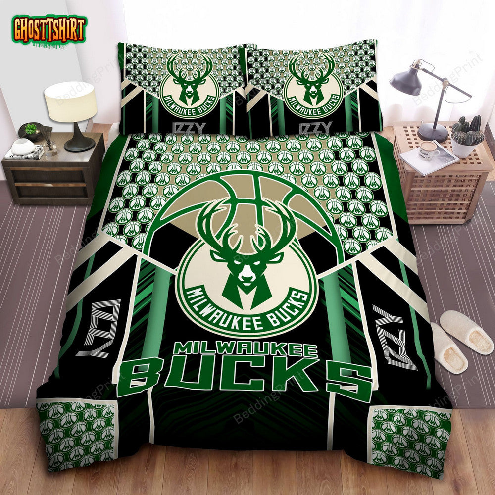 Custom Name Milwaukee Bucks Bedding Set