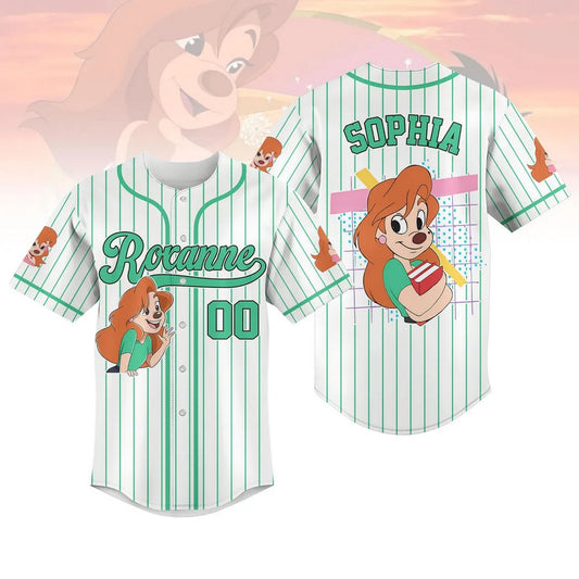 Custom Name Roxanne Baseball Jersey