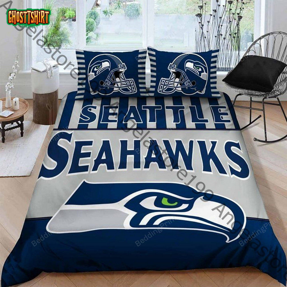 Custom Name Seattle Seahawks Bedding Set Ver 1