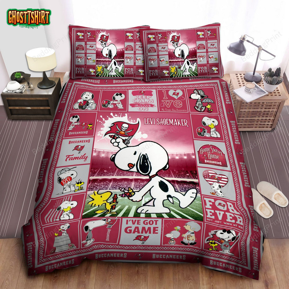 Custom Name Tampa Bay Buccaneers Bedding Set