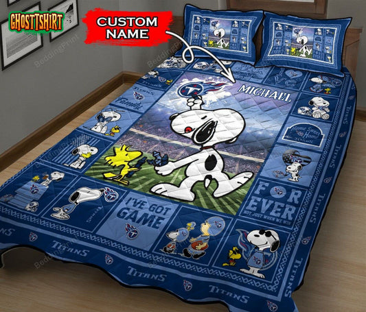 Custom Name Tennessee Titans Bedding Set Ver 2