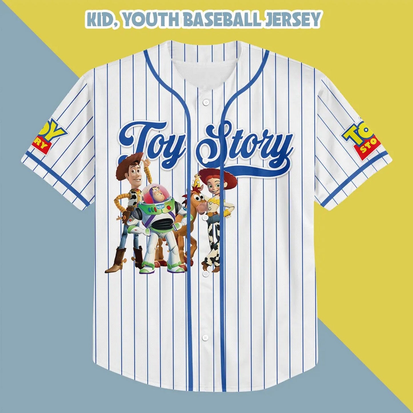 Custom Name Toy Story Character Baseball Jersey