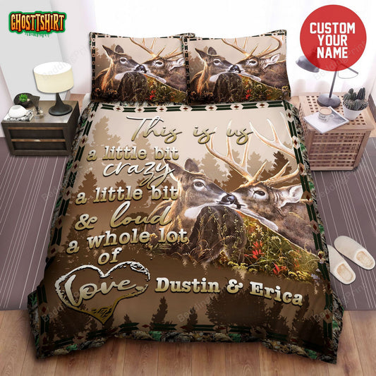 Custom Names This Is Us - Buck & Doe Bedding Set