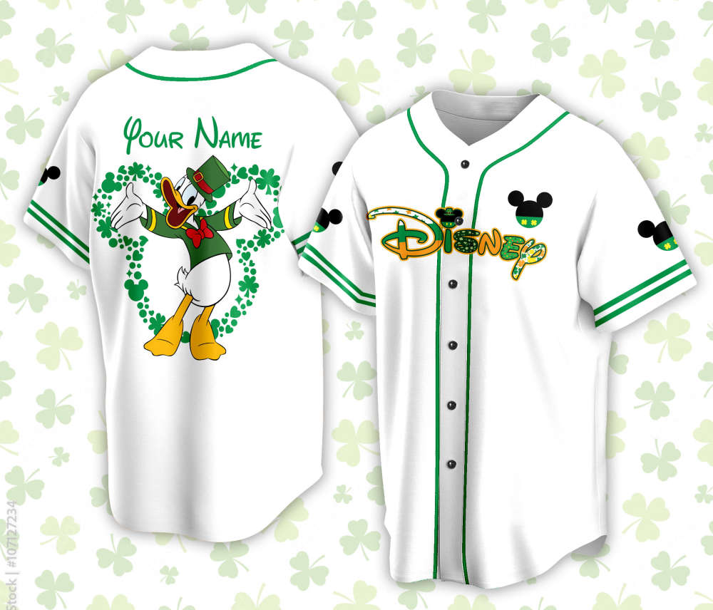 Custom Saint Patrick Day Disneyland Baseball Jersey Personalized Mickey St Patrick Family Vacation Trip Jersey Jersey For Baseball Lovers - Aopprinter
