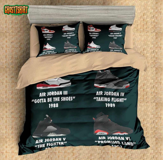 Customize Jordan Shoes Bedding Set
