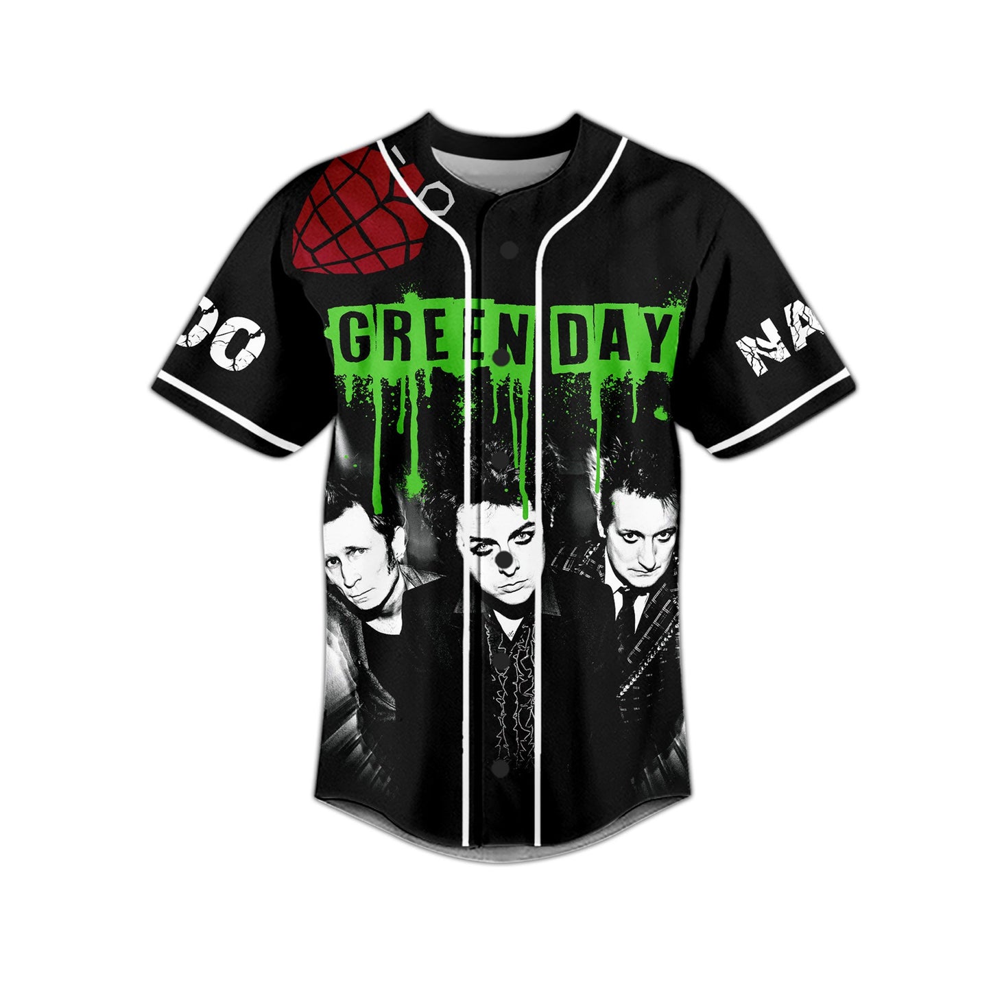 Customized Fierce The Saviors Green Day Baseball Jersey