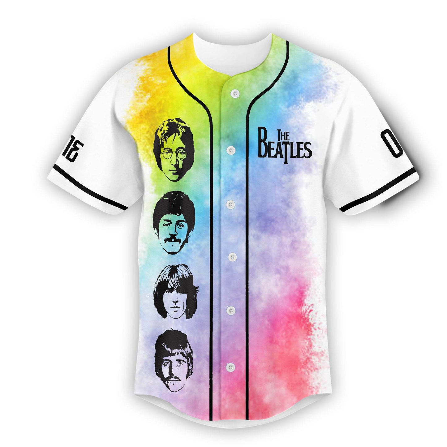 Customized The Beatles Music Baseball Jersey