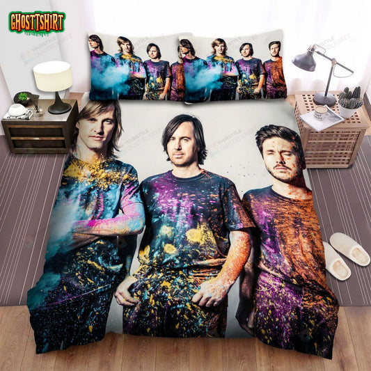 Cut Copy Band Color Bed Sheets Spread Comforter Duvet Cover Bedding Set