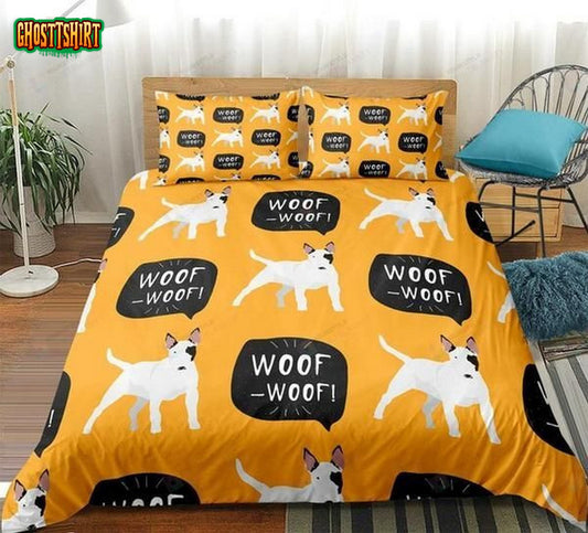 Cute Cartoon Dog Cotton Bed Sheets Spread Comforter Duvet Cover Bedding Set