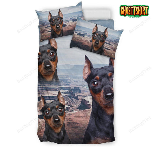 Cute Miniature Pinscher Bed Sheets Duvet Cover Bedding Set