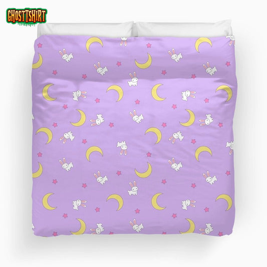 Cute Pink Sailor Moon Usagi Duvet Cover Bedding Set