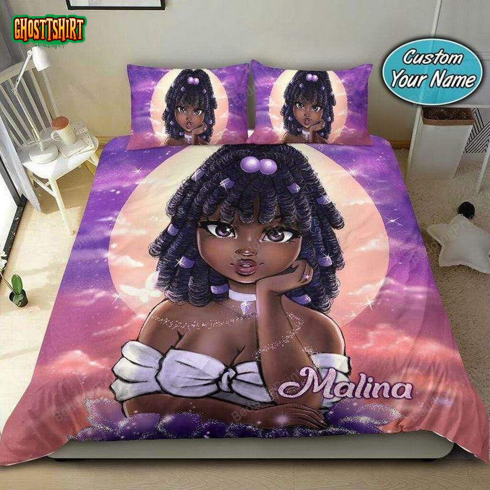 Cutest Black Girl So Cool Custom Bedding Set