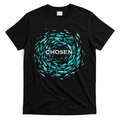 Chosen X Jesus Miracle Of The Fish In Bible T-Shirt