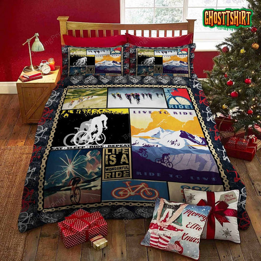 Cycling Bed Sheets Spread Duvet Cover Bedding Set