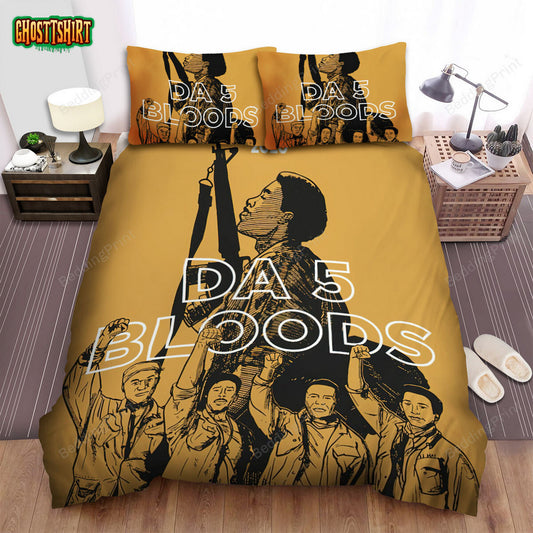 Da 5 Bloods Movie Art Bed Sheets Duvet Cover Bedding Set