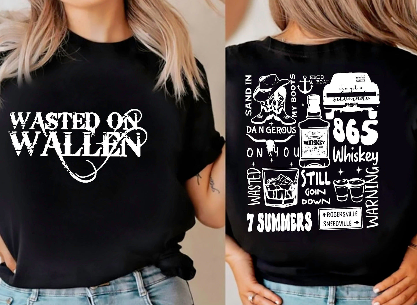Wallen Wasted Dangerous T Shirt, Wallen Bullhead Shirt, Country Music tshirt