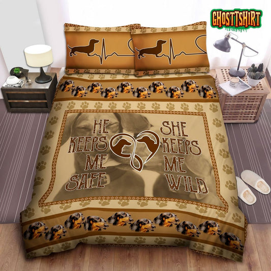 Dachshund Love Bed Sheets Duvet Cover Bedding Set