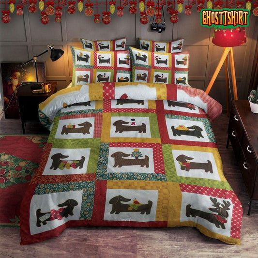 Dachshunds Bed Sheets Duvet Cover Bedding Set