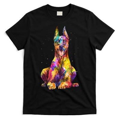 Doberman Art For Dobie Doberman Pinscher Lover T-Shirt