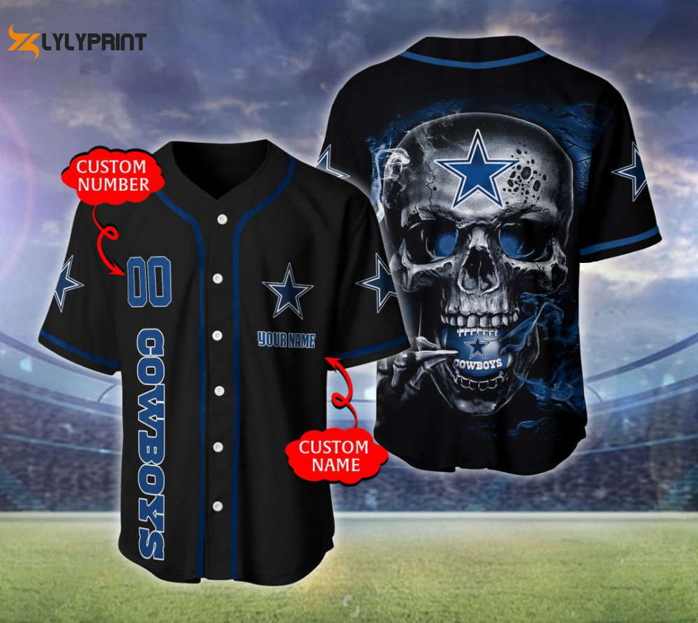 Dallas Cowboys Personalized Baseball Jersey Fan Gifts - lylyprint.com