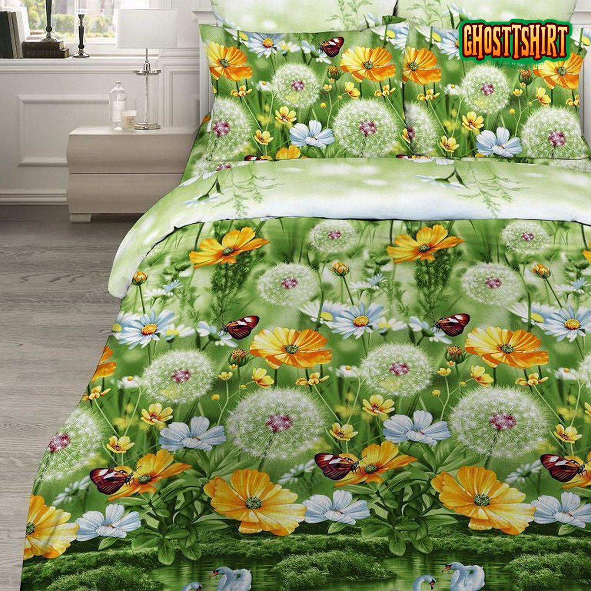 Dandelion Bed Sheets Duvet Cover Bedding Set