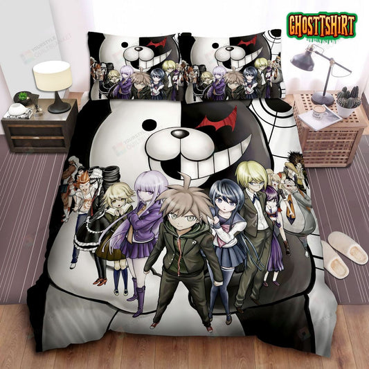 Danganronpa The Animation Band Poster Bed Sheets Duvet Cover Bedding Set