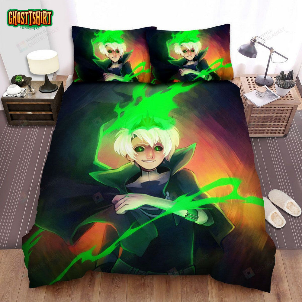 Danny Phantom In Anime Style Painting Bed Sheets Spread Duvet Cover Bedding Set