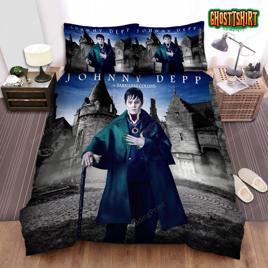 Dark Shadows Johnny Depp Is Barnabas Collins Movie Poster Bed Sheets Duvet Cover Bedding Set