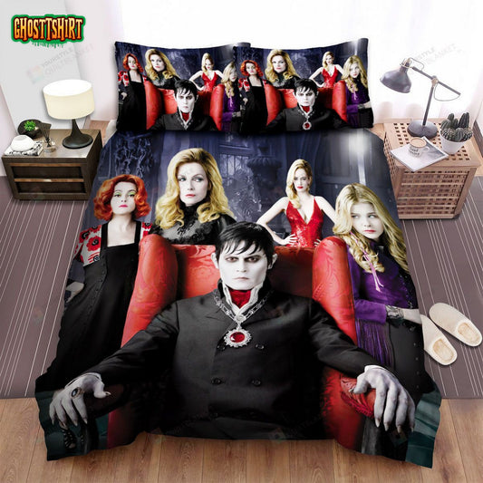 Dark Shadows Wickedly Funny Movie Poster Bed Sheets Spread Comforter Duvet Cover Bedding Set