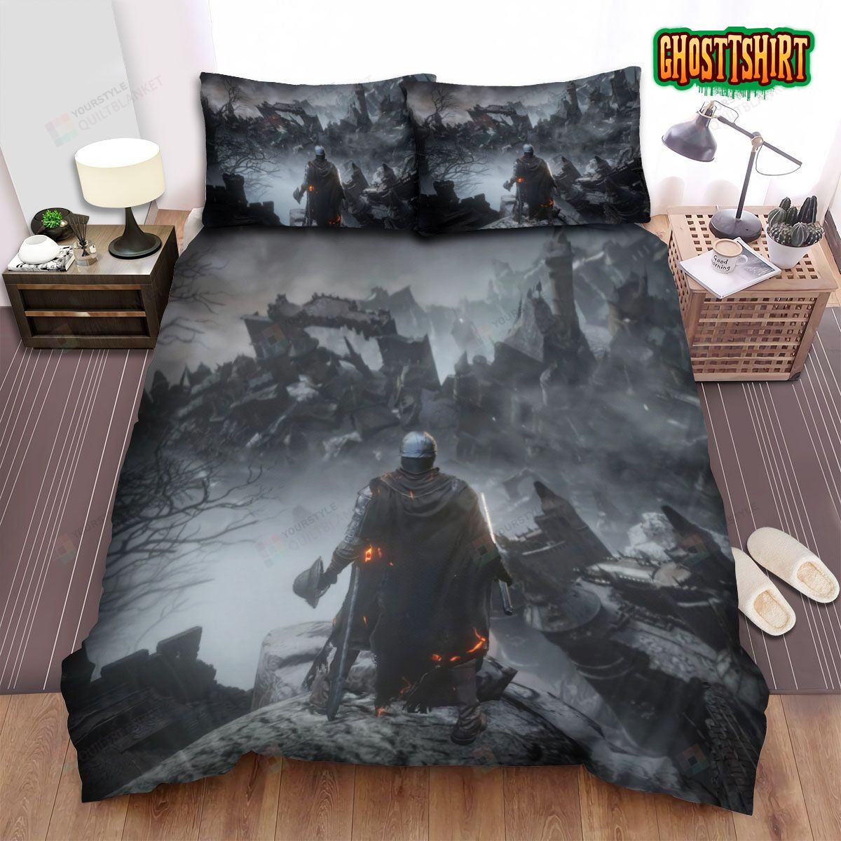 Dark Souls The Ashen One In Ringed City Bed Sheets Spread Duvet Cover Bedding Set