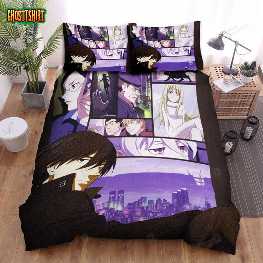Darker Than Black Anime Characters Bed Sheets Spread Comforter Duvet Cover Bedding Set